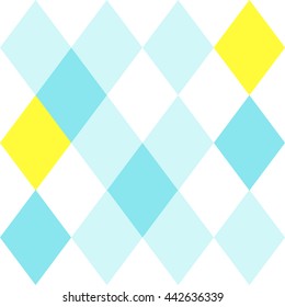 Geometric Rhombus Seamless Vector Pattern 