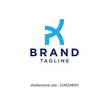 Geometric Ribbon Arrows Initial Letter  K Logo. Usable for Business, Real Estate, Architecture and Building Logos. Flat Vector Logo Design Template Element.