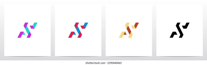 Geometric Ribbon Letter Logo Design X