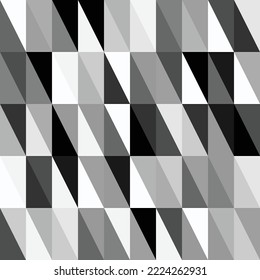 Geometric right triangles seamless pattern. Modern decorative wrapping paper. Perfect for textile, wallpaper, mosaic and fabric print. 