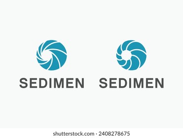 geometric rock, stone logo design template