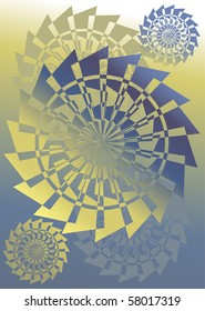 Geometric rosette ornament