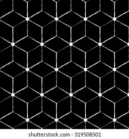 Geometric rough pattern. Monochrome modern stylish texture. swatches included.
