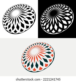 Geometric Round Circle Abstract Logo