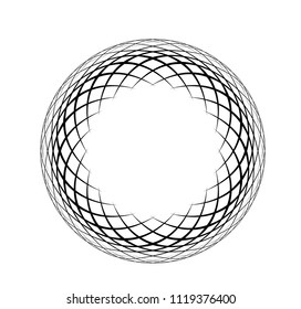 geometric round circle ornament frame mandala