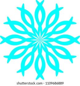 Geometric round colorful pattern, design, ornament