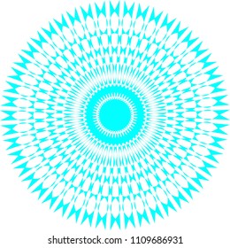 Geometric round colorful pattern, design, ornament