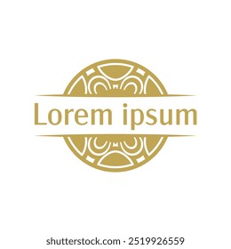 Geometric Round Frame Design for Modern Logos