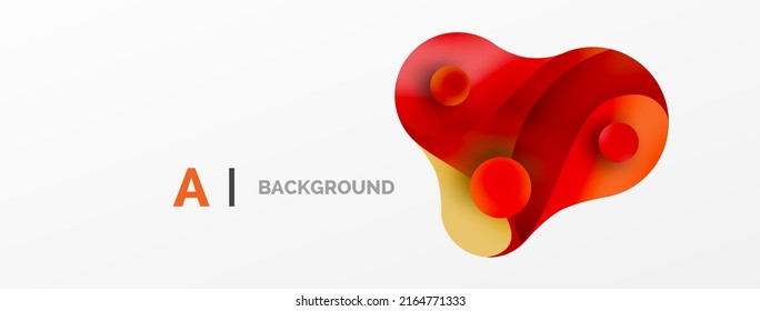 Geometric round shapes and circles abstract background. Wallpaper for concept of AI technology, blockchain, communication, 5G, science, business