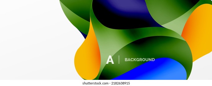 Geometric round shapes and circles abstract background. Wallpaper for concept of AI technology, blockchain, communication, 5G, science, business