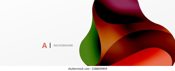 Geometric round shapes and circles abstract background. Wallpaper for concept of AI technology, blockchain, communication, 5G, science, business