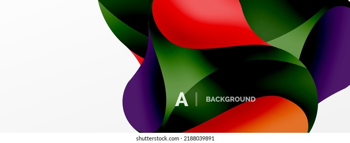 Geometric round shapes and circles abstract background. Wallpaper for concept of AI technology, blockchain, communication, 5G, science, business