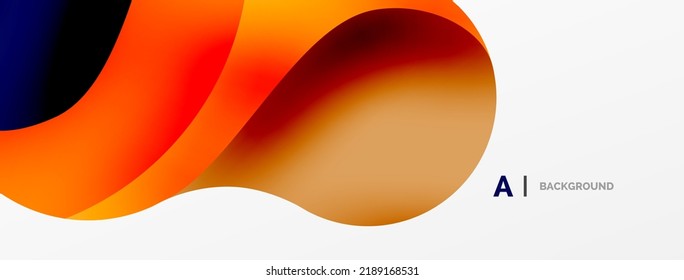 Geometric round shapes and circles abstract background. Wallpaper for concept of AI technology, blockchain, communication, 5G, science, business