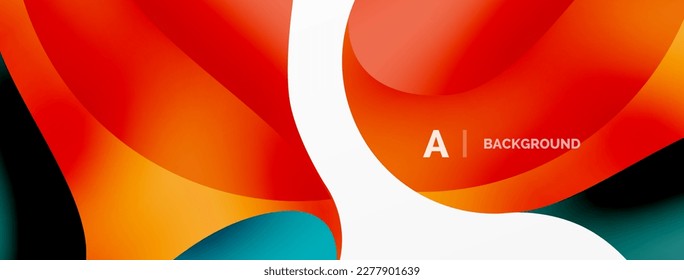 Geometric round shapes and circles abstract background. Wallpaper for concept of AI technology, blockchain, communication, 5G, science, business