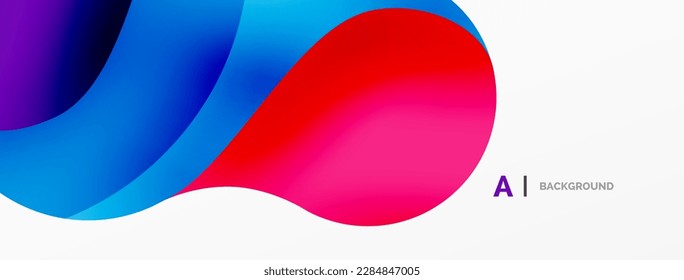 Geometric round shapes and circles abstract background. Wallpaper for concept of AI technology, blockchain, communication, 5G, science, business