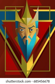 geometric royal king