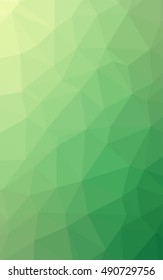 geometric rumpled triangular low poly style vector illustration. green polygon background