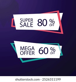 geometric sale banners. super sales