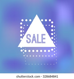 Geometric sale label