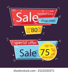 geometric sales banners. sale banner