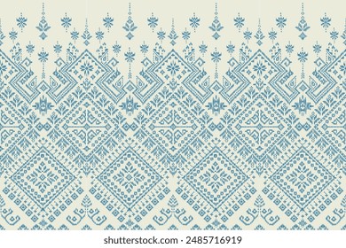 Geometric saree ethnic seamless pattern. abstract illustration. design for geometric pattern wallpaper. Tribal ethnic vector texture. Aztec style. Folk embroidery. Indian, Scandinavian, African rug.
