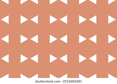 Geometric scarf pattern in white orange color. Abstract seamless fashion design for surface. Vector illustration