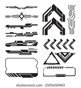 Geometric Sci-fi Shape Vector Illustration