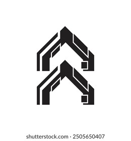 Geometric Sci-fi Shape Vector Illustration