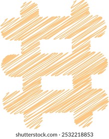 Geometric Scribble Drawing Design Elements