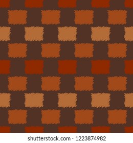 Geometric Scribble Squares Background - Seamless