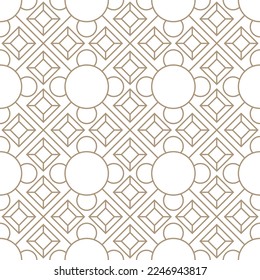 Geometrisches nahtloses abstraktes Muster goldener Figuren.