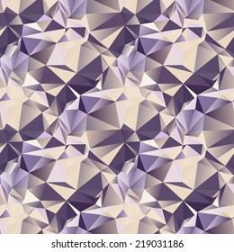 Geometric seamless background. Abstract 3D polygonal pattern.