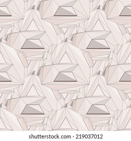 Geometric seamless background. Abstract 3D polygonal pattern.