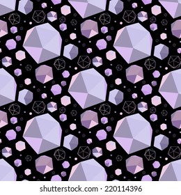 Geometric seamless background. Abstract 3D polygonal pattern.