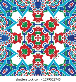 Geometric seamless background of abstract flowers. Triangle pattern, repeating floral print. Botanic texture for web page background, fabric, wallpaper, scrapbook, clothing, cover, and more.