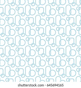 Geometric seamless background. Blue and white fabric