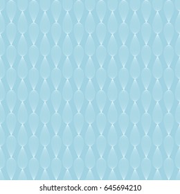 Geometric seamless background. Blue and white rhombus