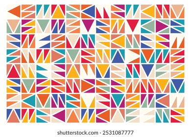 Geometric seamless background cover design bauhaus pattern.