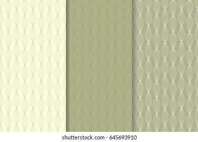 Geometric seamless background. Green wallpaper collection
