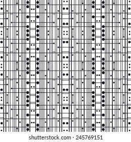 Geometric seamless background. Hand drawn pattern, line artwork. Can be used for card design, wallpaper, pattern fills, web page background, surface textures