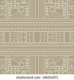 Geometric seamless background. Hand drawn pattern, line artwork. Can be used for card design, wallpaper, pattern fills, web page background, surface textures