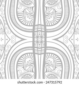 Geometric seamless background. Hand drawn pattern, line artwork. Can be used for card design, wallpaper, pattern fills, web page background, surface textures