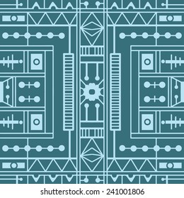Geometric seamless background. Mosaic, hand-drawn pattern, line artwork. Can be used for card design, wallpaper, pattern fills, web page background, surface textures