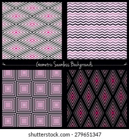 Geometric seamless background set