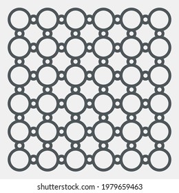 Geometric seamless background tile quality vector illustration cut