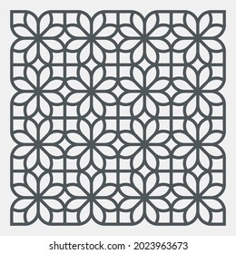 Geometric seamless background tile quality vector illustration cut svg
