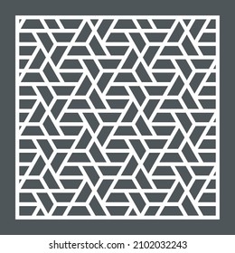 Geometrisches, nahtloses Hintergrundfliesen, Vektorgrafik-Schnitt