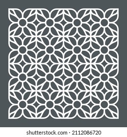 Geometric seamless background tile quality vector illustration cut