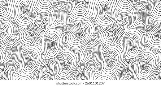 Geometric seamless background of wavy lines. Vector illustration.