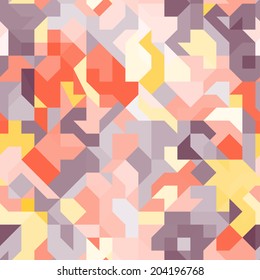 Fondo geométrico sin soldadura, colores de gusano, repetible
